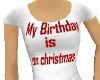 CHRISTMAS BIRTHDAY