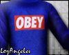 La' OBEY Sweater Blue.
