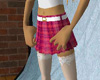 Rasberry Plaid Skirt