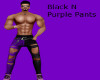 Black N Purple Pants