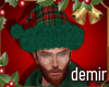 [D] Santa plaid hat