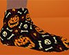 Pumpkin Skull Slippers M