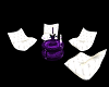 Pillows Set White Purple