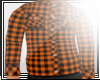 M| Orange Plaid Shirt