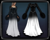 Winter Fur Gown Blk/Whit