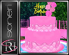 *B* Pink Birthday cake