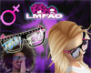 LMFAO glasses F#Pink/blk