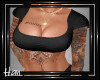 Tattoo Black Crop Top
