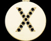 Gold X Pendant Necklace
