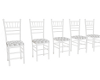 4 White Chairs