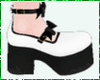 Kawaii White/Black Shoes