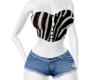 G-Sexy Zebra Shorts