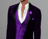 Purple Tieless Suit