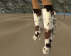 cow boots fringe drk bwn