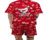 SV|Santa Couple PJ's Top