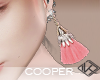 !A long earrings pink