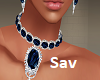 Sapphire Flames Jewelry
