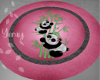 Round Panda Rug Pink