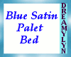 !D Blue Satin Palet Bed