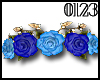 *0123* Blue Rose Crown