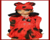TT RED/BLACK FUR HAT KID