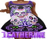 Purple Sugar Skull Dress