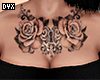 Roses neck tattoo