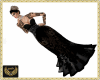 NJ] Black  Lace Gown