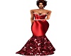 red V Day gown