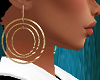 3 Hoops Gold Earrings
