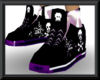 black purple skull kicks