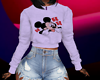 Crop Lavende mickey