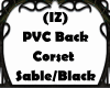 (IZ) PVC Back Sable/Blk