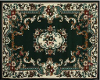 Forest Green Floral Rug