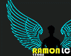 ! Neon Blue Rave Wings H