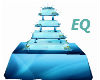 EQ Aqua wedding cake