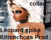 leopard spike collar