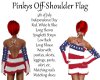 Pinkys Off-Shoulder Flag