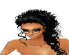 long black  curly