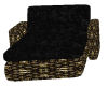 Blk-Gold Double Chair