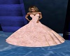 pink  wedding gown