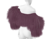 FUR WRAP MAUVE PLUM