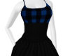 {TR} Blue Plaid Dress