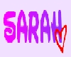 SARAH NAME STICKER