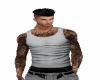 grey muscle tee w tatt
