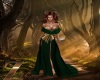 forrest green&gold gown