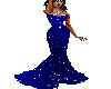 Royal Blue Godess Gown