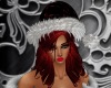 Santa Hat with Red Hair
