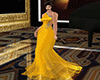 yellow side beaded dress
