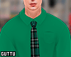 Green Buttonup x Tie